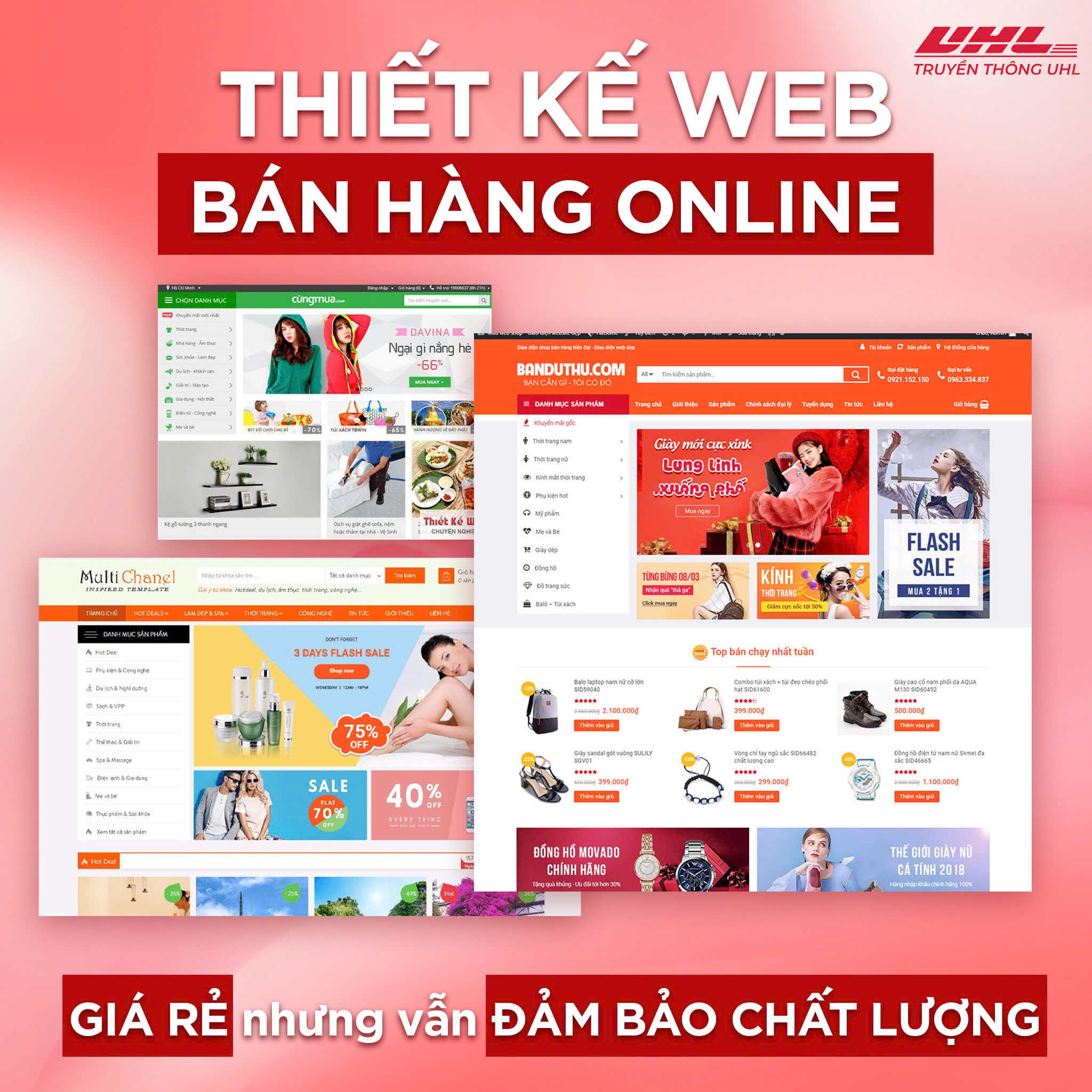 Thiết kế web bán hàng online giá rẻ nhưng vẫn đảm bảo chất lượng